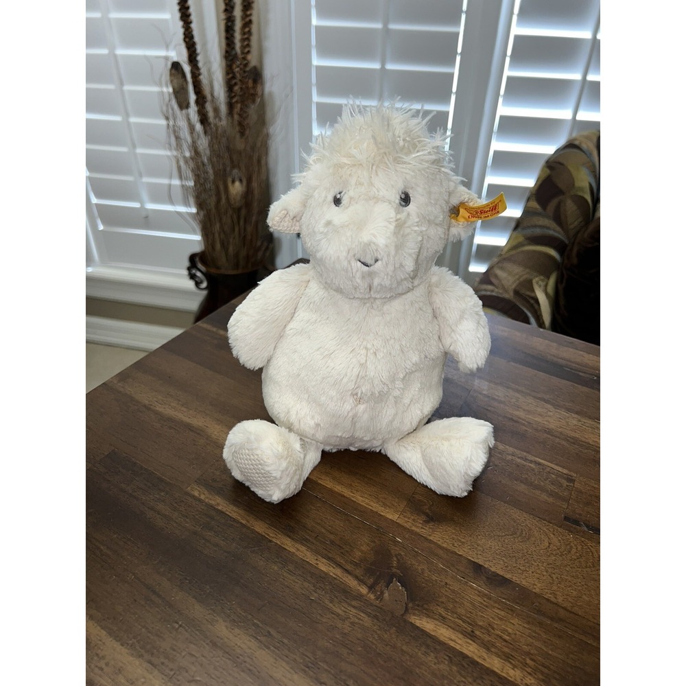 Steiff Handmade 11" Wooly Lamm Soft Lamb Stuffed Plush Toy Made in Germany 2017